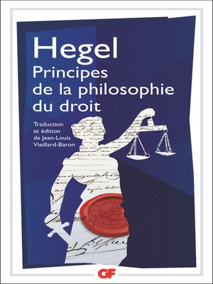 cover image of Principes de la philosophie du droit